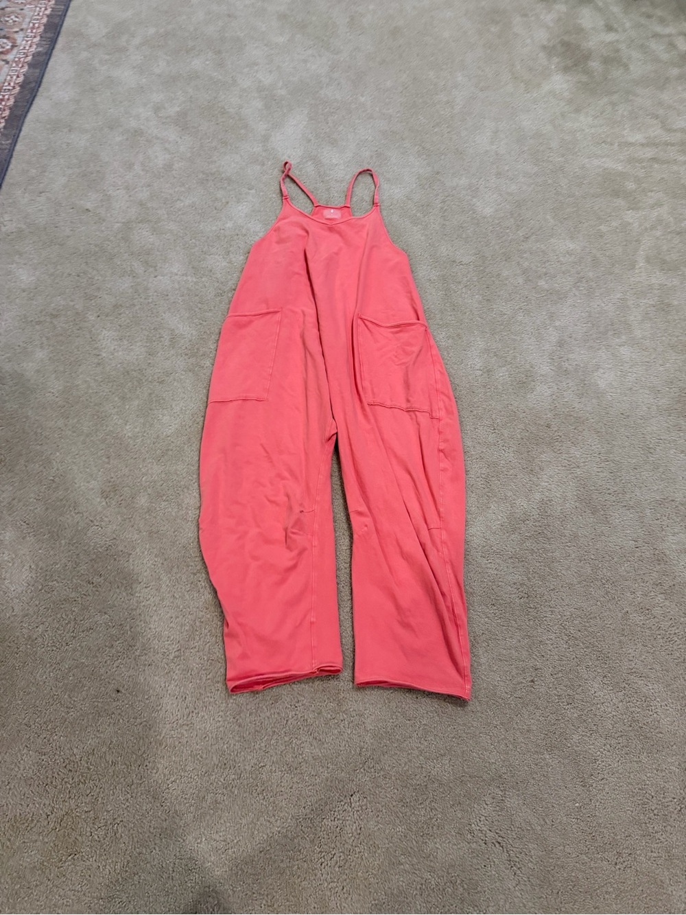 FP Free People Movement Hot Shot One Piece s Coral Pink Orange Jumpsuit - Picture 9 of 11